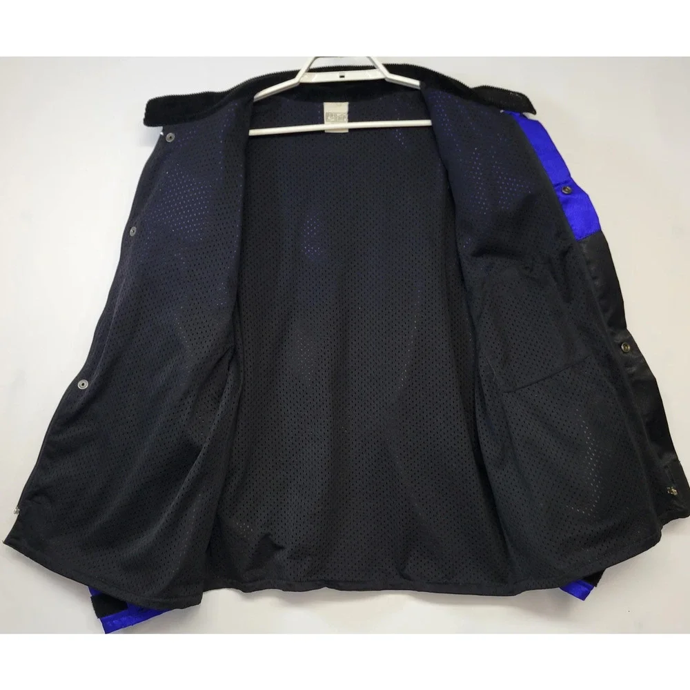 Progrip Jacket Mens Large Blue Black Motorcycle Racing Made Italy Nylon‎